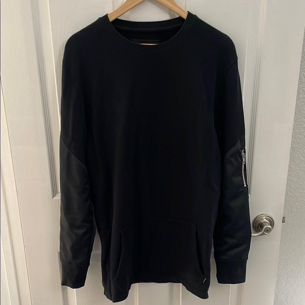 Zanerobe Black Crewneck Pullover Sweatshirt